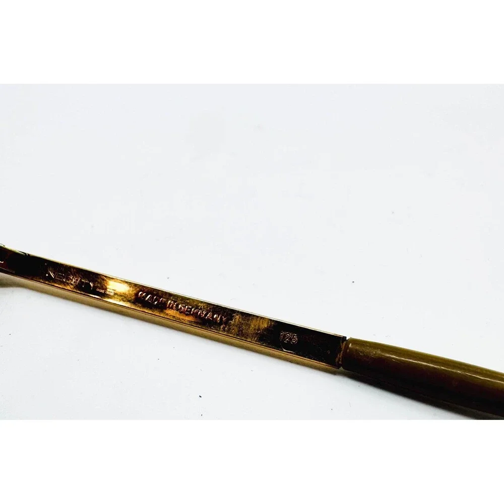 Nigura JOY Eyeglasses Frames Unisex Gold Vintage Germany 52-18 125